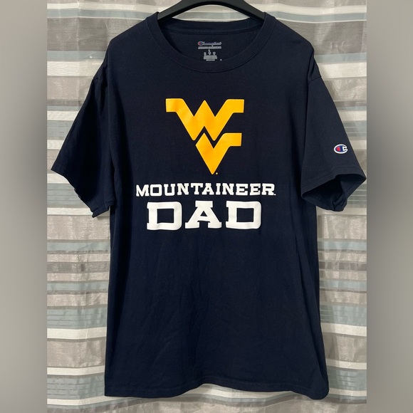 Champion Other - West Virginia Mountaineers Dad Navy Blue T-Shirt